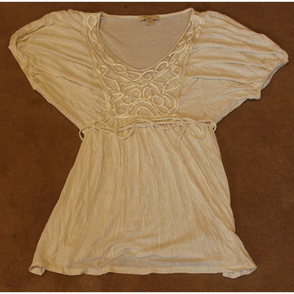 "XXI" white lace top